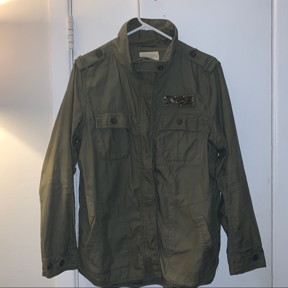 H&M Army green Parker jacket